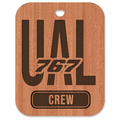 United (UAL) 767 Crew Bag Tag - Flight Crew Custom