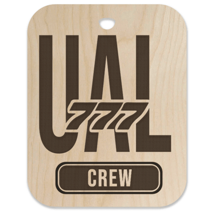 United (UAL) 777 Crew Bag Tag - Flight Crew Custom