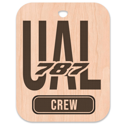 United (UAL) 787 Crew Bag Tag - Flight Crew Custom