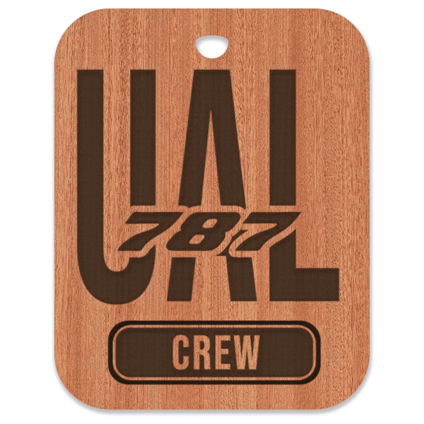 United (UAL) 787 Crew Bag Tag - Flight Crew Custom