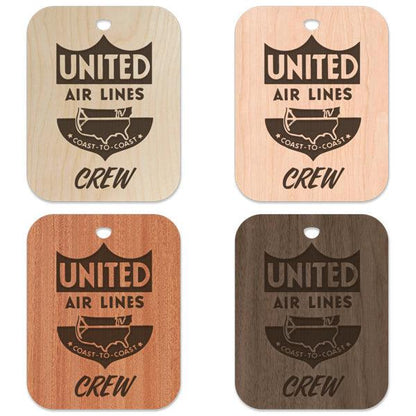 United (UAL) Retro Crew Bag Tag 1939-1940 - Flight Crew Custom