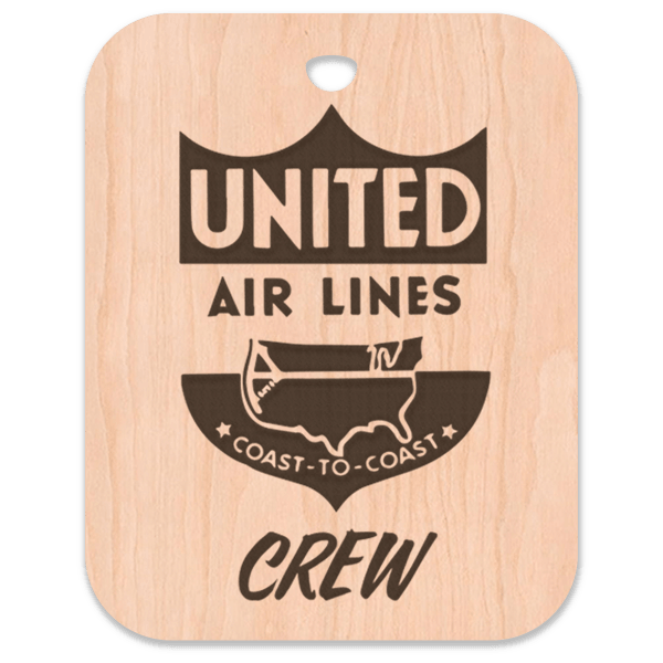 United (UAL) Retro Crew Bag Tag 1939-1940 - Flight Crew Custom