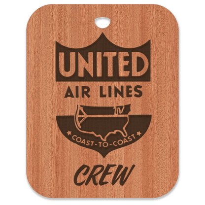 United (UAL) Retro Crew Bag Tag 1939-1940 - Flight Crew Custom